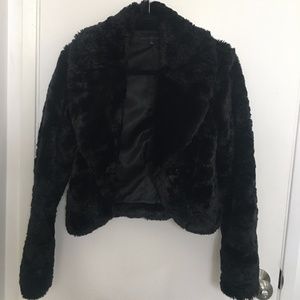 Sheri Bodel Black Fuzzy Jacket - Sz XS